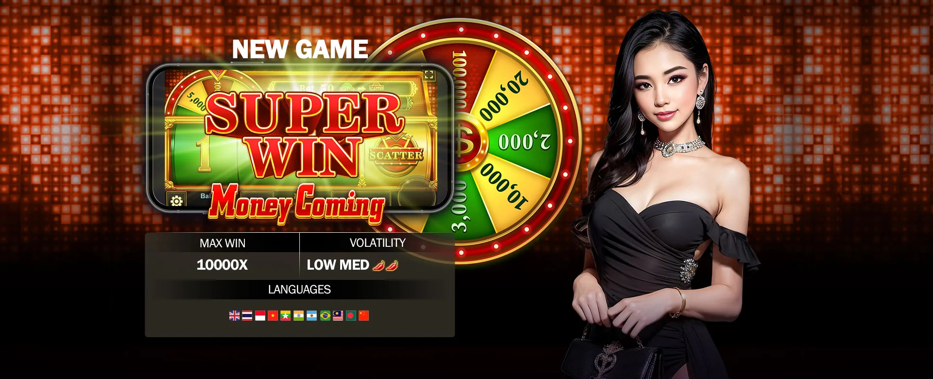 77pub Popular Slots Hero Image with Golden Coins